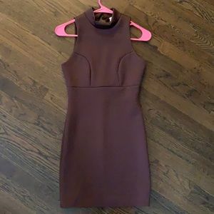 Plum colored mini dress